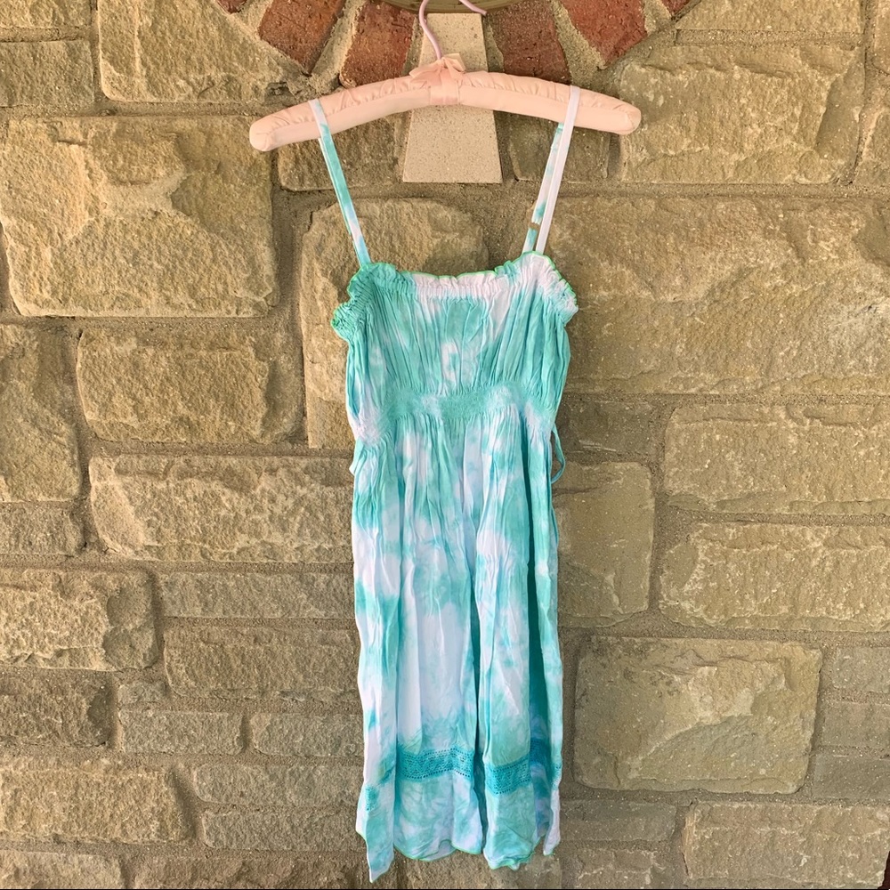 Tie dye babydoll mini dress